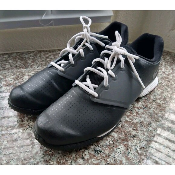 Nike Lunarloe Black Metallic Embellish Gray Size 8.5 golf shoes sneakers - Picture 1 of 10